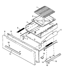 BROILER DRAWER Diagram and Parts List for RLS270UL P1142924N L Amana Range