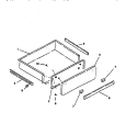 STORAGE DRAWER Diagram and Parts List for RST308UW P1130727N W Amana Range
