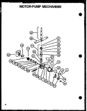 MOTOR - PUMP MECHANISM Diagram and Parts List for DDW650WW P1139736N W Amana Dishwasher