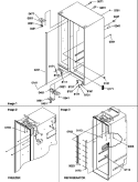 CABINET PARTS Diagram and Parts List for SCD25TL P1190422W L Amana Refrigerator