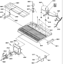 MACHINE COMPARTMENT Diagram and Parts List for SCD25TL P1190422W L Amana Refrigerator