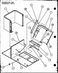 Evaporator And Condenser Parts (spco24001a/p9999101c) (spco30001a/p9999102c) (spco36001a/p9999103c) (spco36003a/p9999104c) Diagram and Parts List for D9836801  Amana Air Conditioner
