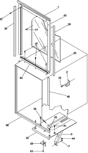 WINDOW MTG PARTS Diagram and Parts List for 10V2S P1212702R Amana Air Conditioner