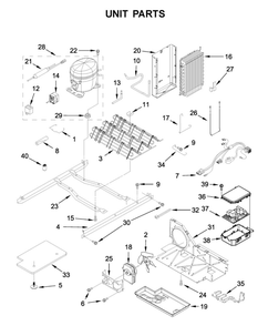 Unit Parts Diagram and Parts List for 5GRS315NHM00  Maytag Refrigerator