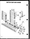 MOTOR - PUMP MECHANISM Diagram and Parts List for DCS450W P1139734N W Amana Dishwasher