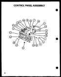 CONTROL PANEL ASSY Diagram and Parts List for DDW650WW P1139736N W Amana Dishwasher