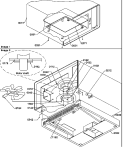 SHELF / STIRRER MOTOR Diagram and Parts List for FS17 P1302105M Menumaster Microwave