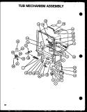 TUB MECHANISM ASSY Diagram and Parts List for DDW650WW P1139736N W Amana Dishwasher