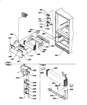 EVAP & FZ CONTROL ASSY Diagram and Parts List for BR22S6E P1196706W E Amana Refrigerator