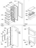 REF DOOR AND ACCESSORIES Diagram and Parts List for SS21SL P1193802W L Amana Refrigerator
