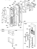 FZ DOOR Diagram and Parts List for SPD25TL P1303505W L Amana Refrigerator