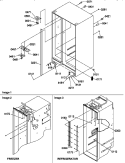 CABINET PARTS Diagram and Parts List for SPD25TL P1303505W L Amana Refrigerator