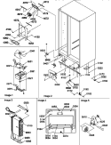 DRAIN SYSTEM, ROLLERS, AND EVAP ASSY Diagram and Parts List for SPD25TL P1303505W L Amana Refrigerator