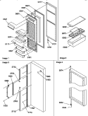 REF DOOR AND ACCESSORIES Diagram and Parts List for SG19SW P1193702W W Amana Refrigerator
