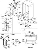 DRAIN SYSTEM, ROLLERS, AND EVAP ASSY Diagram and Parts List for SG19SW P1193702W W Amana Refrigerator