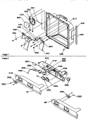 ICE & WATER CAVITY & ELEC BRKT ASSY Diagram and Parts List for SMD21TBW P1193911W W Amana Refrigerator