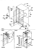 CABINET PARTS Diagram and Parts List for SMD21TBW P1193911W W Amana Refrigerator