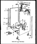 FRAME DETAILS Diagram and Parts List for DCR2251DOK  Amana Dishwasher