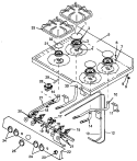 Part Location Diagram of Y0062455 Whirlpool SPACER, NYLON