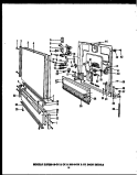 DOOR DETAILS Diagram and Parts List for DUR20519CK  Amana Dishwasher