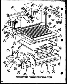 Refrigerator Freezer Functional Parts (tm16k1/p7791108w) (tm16k1/p7791109w) (tm16k/p7791110w) (tm16k/p7791111w) (tmi16k/p7791112w) (tmi16k/p7791113w) Diagram and Parts List for TM20K-P7791118W  Amana Refrigerator