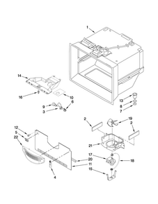 Freezer Liner Parts Diagram and Parts List for AB1924PEKB5  Amana Refrigerator