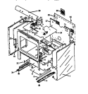 CABINET Diagram and Parts List for RSF3200W P1141264N Amana Range