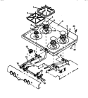 Part Location Diagram of 309563B Whirlpool Top Burner Knob
