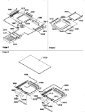 SHELVING ASSEMBLIES Diagram and Parts List for TR18VE P1307401W E Amana Refrigerator