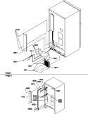 CABINET BACK Diagram and Parts List for TR18VE P1307401W E Amana Refrigerator