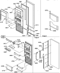 REF DOOR Diagram and Parts List for SRD20TPW P1190811W W Amana Refrigerator