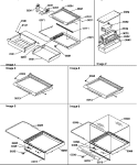 DELI, SHELF, AND CRISPER ASSEMBLIES Diagram and Parts List for SRD20TPW P1190811W W Amana Refrigerator
