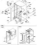 CABINET PARTS Diagram and Parts List for SRD20TPW P1190811W W Amana Refrigerator