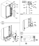 CABINET BACK Diagram and Parts List for SRD20TPW P1190811W W Amana Refrigerator