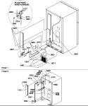 CABINET BACK Diagram and Parts List for TSI25TE P1308101W E Amana Refrigerator