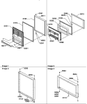 DOOR ASSEMBLIES Diagram and Parts List for TSI25TE P1308101W E Amana Refrigerator