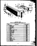 CONTROL PANEL Diagram and Parts List for DCR2251DOK  Amana Dishwasher