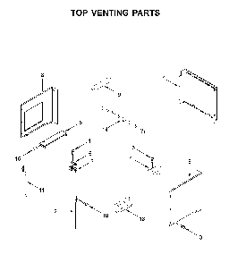 Top venting parts Diagram and Parts List for MMW9730FZ06  Maytag Microwave