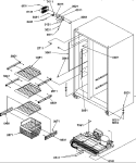 FZ SHELVES AND LIGHT Diagram and Parts List for SXD322S2L P1305702W L Amana Refrigerator