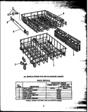 RACK DETAILS Diagram and Parts List for DCR2251DOK  Amana Dishwasher