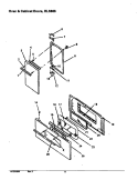 OVEN & CABINET DOORS, RLS666 Diagram and Parts List for RLS666UW P1142768N W Amana Range