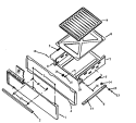 BROILER DRAWER - PRIOR TO MARCH 1, 1992 Diagram and Parts List for RLS666UW P1142768N W Amana Range