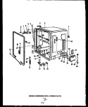 Page 1 Diagram and Parts List for DUS202-1W DUS20201W Caloric Dishwasher