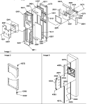 FZ DOOR Diagram and Parts List for SRD325S5W P1307202W W Amana Refrigerator