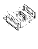 Part Location Diagram of 06490300E Whirlpool BACKER, OVEN DOOR NLA