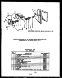 DETERGENT CUP Diagram and Parts List for DUS202-1A DUS20201A Caloric Dishwasher