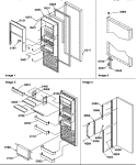 REF DOOR Diagram and Parts List for SRD327S3L P1307104W L Amana Refrigerator