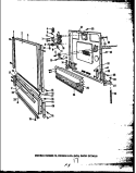 DOOR DETAILS Diagram and Parts List for DUS203-19 DUS20319 Caloric Dishwasher