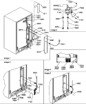 CABINET BACK Diagram and Parts List for SRD327S3L P1307104W L Amana Refrigerator
