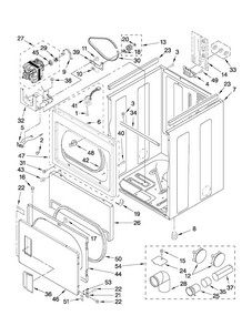 Part Location Diagram of W10115218 Whirlpool PANEL